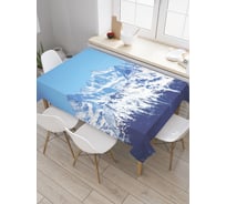 Прямоугольная скатерть JoyArty Зимние скалы из сатена tc_15287_120x145