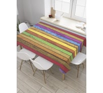 Прямоугольная скатерть JoyArty Раскрашенные доски из сатена tc_32087_120x145