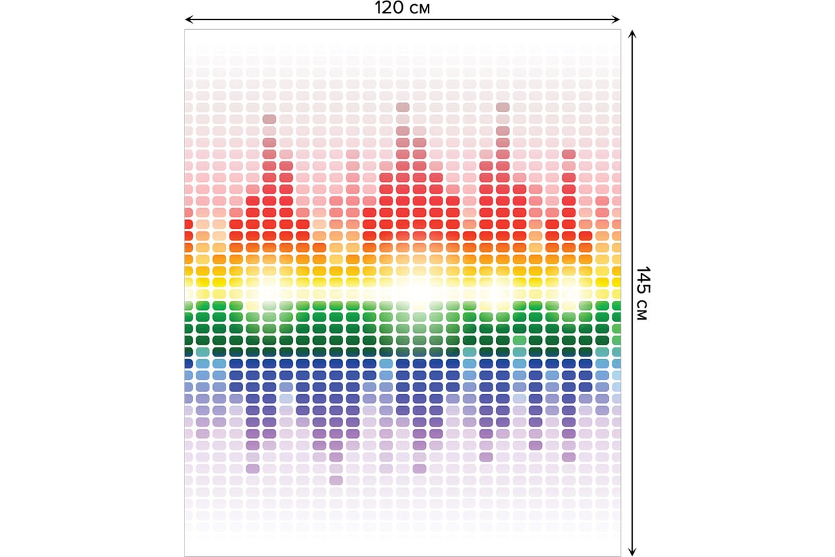 Прямоугольная скатерть JoyArty Звуковая схема из сатена tc_12687_120x145