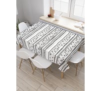Прямоугольная скатерть JoyArty Рисованный орнамент из сатена tc_37447_120x145