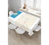 Прямоугольная скатерть JoyArty Карта Штат Южная Дакота из сатена tc_7184_120x145