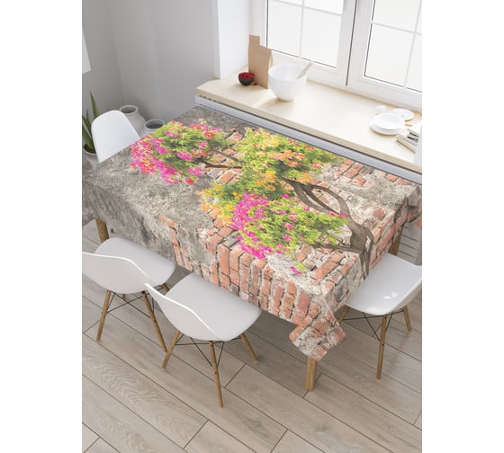Прямоугольная скатерть JoyArty Живой уголок на стене из сатена tc_21249_120x145 1