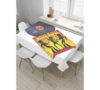 Прямоугольная скатерть JoyArty Ретро пластина из сатена tc_33629_120x145