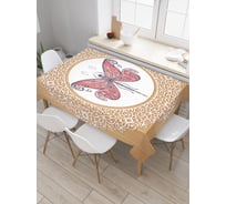Прямоугольная скатерть JoyArty Настенная бабочка из сатена tc_5364_120x145