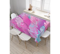 Прямоугольная скатерть JoyArty Море перьев из сатена tc_31447_120x145