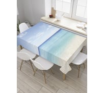 Прямоугольная скатерть JoyArty Спокойный берег из сатена tc_10222_120x145