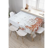 Прямоугольная скатерть JoyArty Потрепанная стенка из сатена tc_21250_120x145