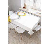 Прямоугольная скатерть JoyArty Мраморные соты из сатена tc_22207_120x145