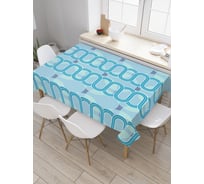 Прямоугольная скатерть JoyArty Волнистое наложение из сатена tc_28306_120x145