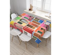 Прямоугольная скатерть JoyArty Дверные отличия из сатена tc_2755_120x145