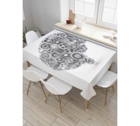 Прямоугольная скатерть JoyArty Механический мозг из сатена tc_4267_120x145