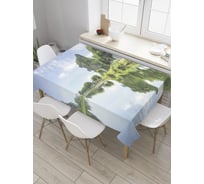 Прямоугольная скатерть JoyArty Гладь озера из сатена tc_28573_120x145