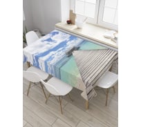 Прямоугольная скатерть JoyArty Морской бар из сатена tc_9145_120x145