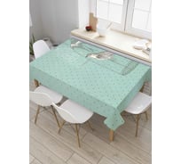 Прямоугольная скатерть JoyArty Птичка в клетке из сатена tc_378503_120x145