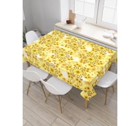 Прямоугольная скатерть JoyArty Комбинация подсолнухов из сатена tc_9862_120x145