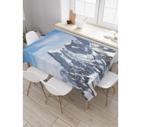 Прямоугольная скатерть JoyArty Спорные горы из сатена tc_21259_120x145