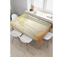 Прямоугольная скатерть JoyArty К лесным туманам из сатена tc_6507_120x145