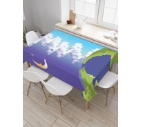 Прямоугольная скатерть JoyArty День и ночь из сатена tc_32195_120x145