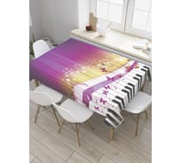 Прямоугольная скатерть JoyArty Клавишные из сатена tc_31420_120x145