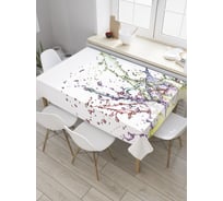 Прямоугольная скатерть JoyArty Разноцветный всплеск из сатена tc_32216_120x145