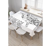 Прямоугольная скатерть JoyArty В невесомости из сатена tc_19935_120x145