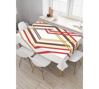 Прямоугольная скатерть JoyArty Полосы ромба из сатена tc_30499_120x145