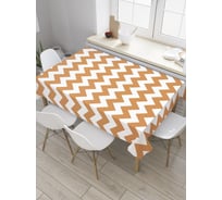 Прямоугольная скатерть JoyArty Классические зигзаги из сатена tc_11621_120x145
