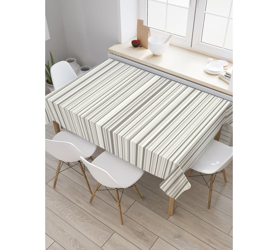 Прямоугольная скатерть JoyArty Полосатый рассказ из сатена tc_21538_120x145 1