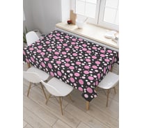 Прямоугольная скатерть JoyArty Множество горошка из сатена tc_32191_120x145