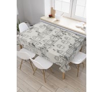 Прямоугольная скатерть JoyArty Музыкальные капли из сатена tc_2781_120x145