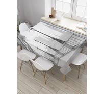 Прямоугольная скатерть JoyArty Напротив биг бена из сатена tc_9421_120x145