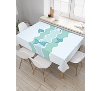 Прямоугольная скатерть JoyArty Рыбалка в разгаре из сатена tc_21308_120x145