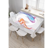 Прямоугольная скатерть JoyArty Рыбы в гармонии из сатена tc_21274_120x145