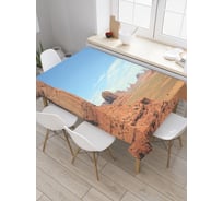 Прямоугольная скатерть JoyArty Горная пустыня из сатена tc_18418_120x145