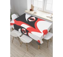 Прямоугольная скатерть JoyArty Маска японского демона Кабуки из сатена tc_37807_120x145