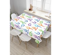 Прямоугольная скатерть JoyArty Мир йоги из сатена tc_9701_120x145