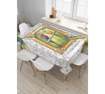 Прямоугольная скатерть JoyArty Картина попугаев из сатена tc_7628_120x145