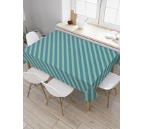 Прямоугольная скатерть JoyArty Морские полоски из сатена tc_28716_120x145