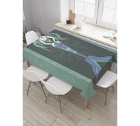 Прямоугольная скатерть JoyArty Дивная русалка из сатена tc_9095_120x145