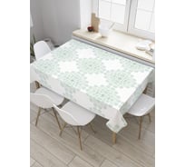 Прямоугольная скатерть JoyArty Мятные круги из сатена tc_33759_120x145
