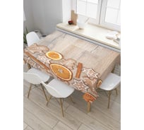 Прямоугольная скатерть JoyArty Праздничные печенья из сатена tc_38351_120x145