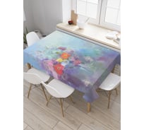 Прямоугольная скатерть JoyArty Призрачный букет из сатена tc_21120_120x145