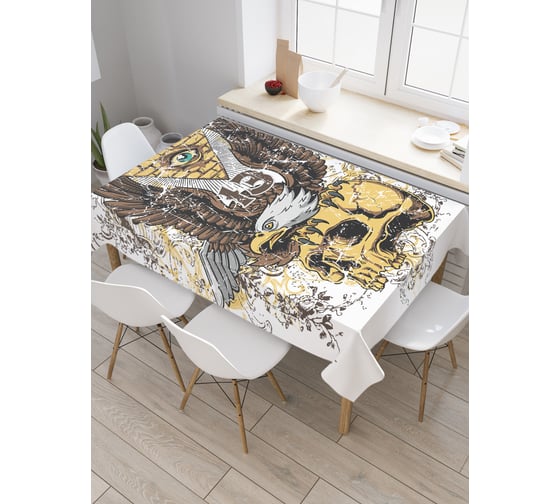 Прямоугольная скатерть JoyArty Различная символика из сатена tc_21837_120x145 1