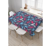 Прямоугольная скатерть JoyArty Множество самолетов из сатена tc_53389_120x145