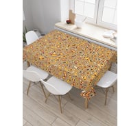 Прямоугольная скатерть JoyArty Золотое размытие из сатена tc_18639_120x145