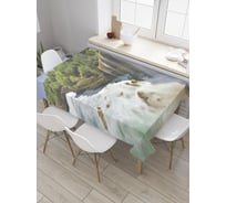 Прямоугольная скатерть JoyArty Мощный водопад из сатена tc_28117_120x145