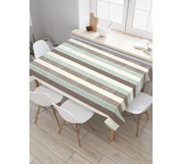 Прямоугольная скатерть JoyArty Полосатый матрац из сатена tc_37387_120x145