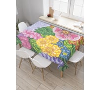 Прямоугольная скатерть JoyArty Сон садовника из сатена tc_20937_120x145
