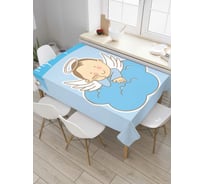 Прямоугольная скатерть JoyArty Милый ангелок из сатена tc_9610_120x145