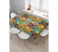 Прямоугольная скатерть JoyArty Геометрические наложения из сатена tc_21413_120x145